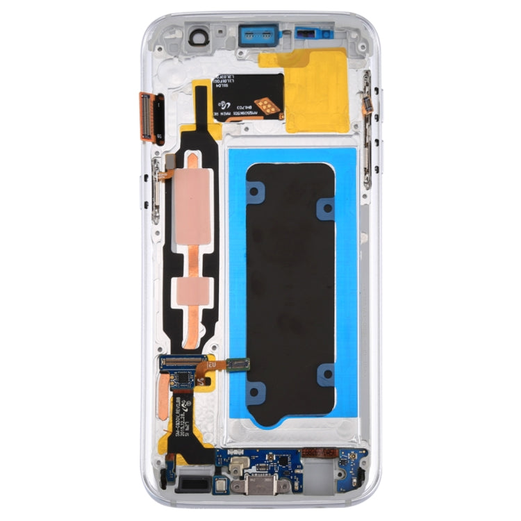 OLED LCD Screen for Galaxy S7 / G930V Digitizer Full Assembly with Frame (White) - free shipping - PMC TechLife - Order now!