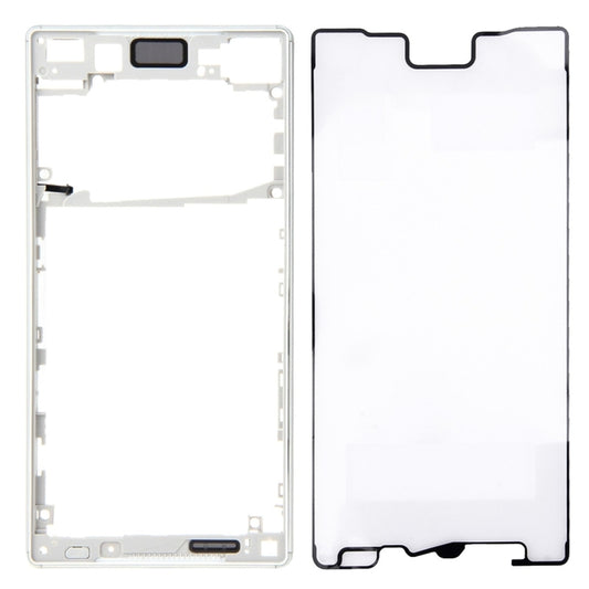 Front Bezel  for Sony Xperia Z5 (Single SIM Card Version) (Silver) - Frame Bezel Plate by PMC Jewellery | Online Shopping South Africa | PMC Jewellery