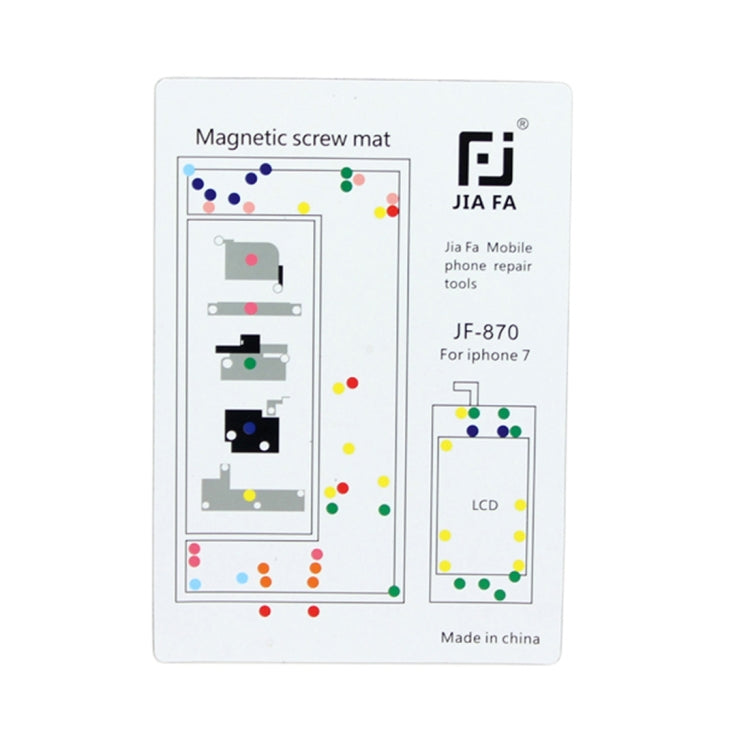 JIAFA Magnetic Screws Mat for iPhone 7 - Magnetic Screws Mat by JIAFA | Online Shopping South Africa | PMC TechLife
