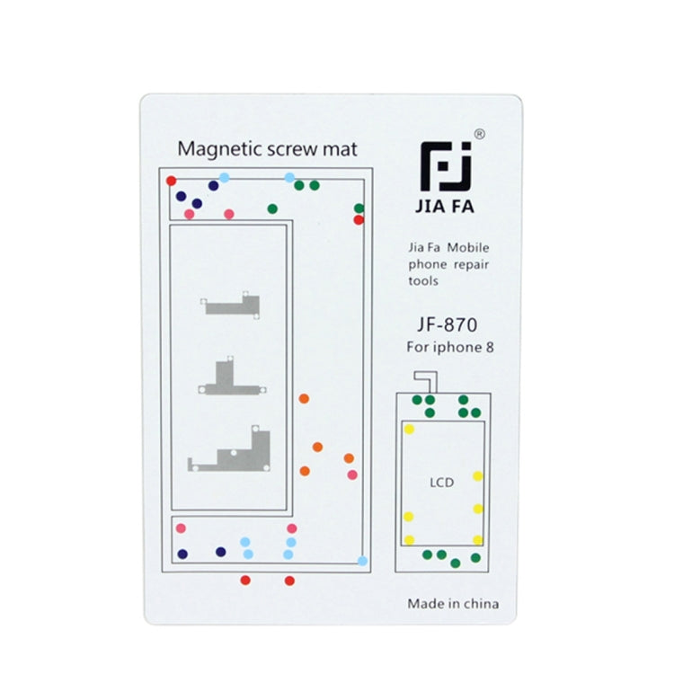 JIAFA Magnetic Screws Mat for iPhone 8 - Magnetic Screws Mat by JIAFA | Online Shopping South Africa | PMC Jewellery