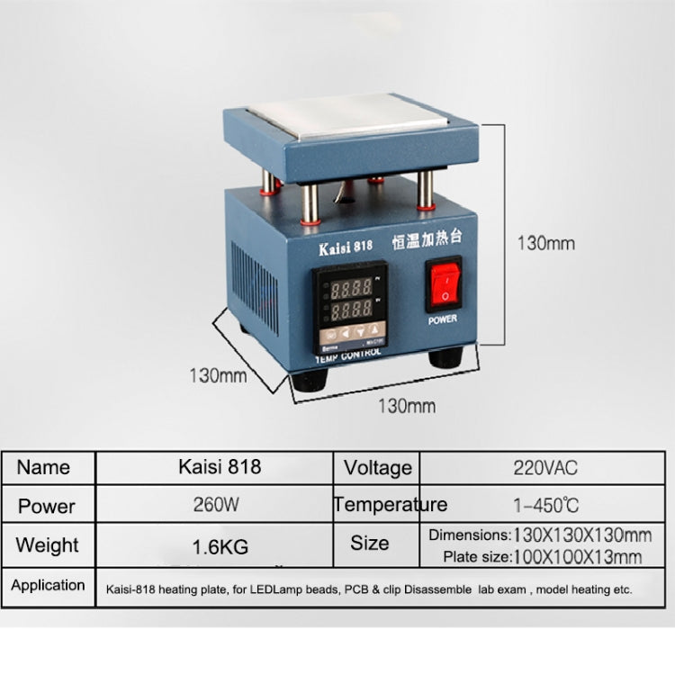 Kaisi 818 Heating Station Constant Temperature Heating Plate, EU Plug - free shipping - PMC TechLife - Order now!