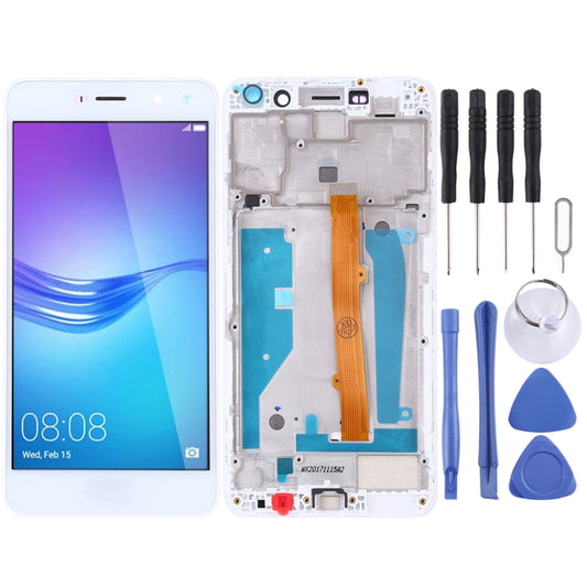 OEM LCD Screen for Huawei Y5 (2017) Digitizer Full Assembly with Frame (White) - LCD Screen by PMC Jewellery | Online Shopping South Africa | PMC Jewellery