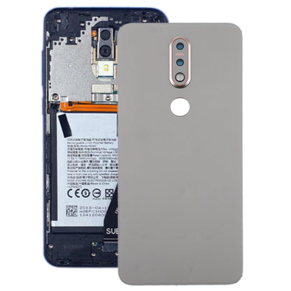 Battery Back Cover for Nokia 7.1(Silver) - Back Cover by PMC Jewellery | Online Shopping South Africa | PMC Jewellery