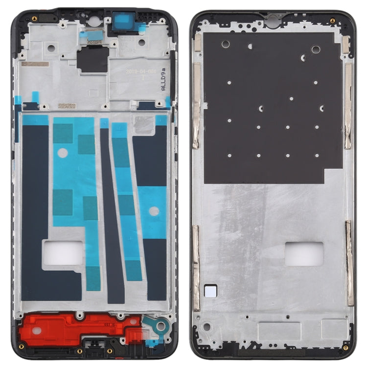 For OPPO A9 Front Housing LCD Frame Bezel Plate (Black) - Frame Bezel Plate by PMC TechLife | Online Shopping South Africa | PMC TechLife