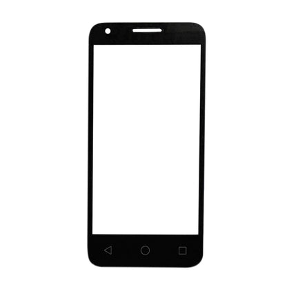 For Alcatel One Touch Pixi 3 4.5 / 4027 Front Screen Outer Glass Lens (Black) - Outer Glass Lens by PMC Jewellery | Online Shopping South Africa | PMC Jewellery