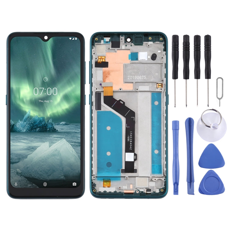 TFT LCD Screen for Nokia 7.2 TA-1196 Digitizer Full Assembly with Frame (Green) - LCD Screen by PMC Jewellery | Online Shopping South Africa | PMC Jewellery