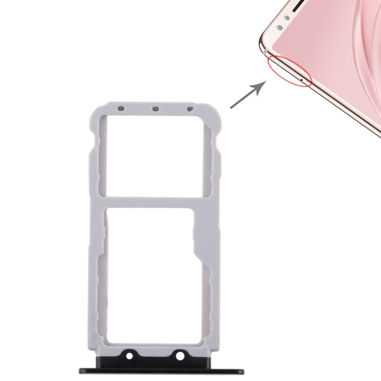 2 SIM Card Tray / Micro SD Card Tray for Huawei Nova 2s(Black) - free shipping - PMC TechLife - Order now!