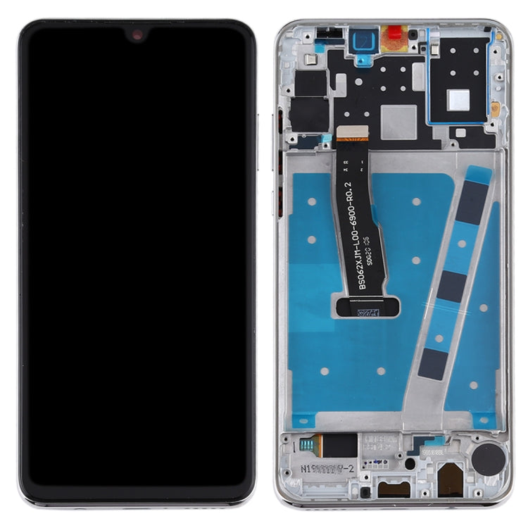 OEM LCD Screen for Huawei P30 Lite (RAM 4G / Standard Version) Digitizer Full Assembly with Frame(White) - free shipping - PMC TechLife - Order now!