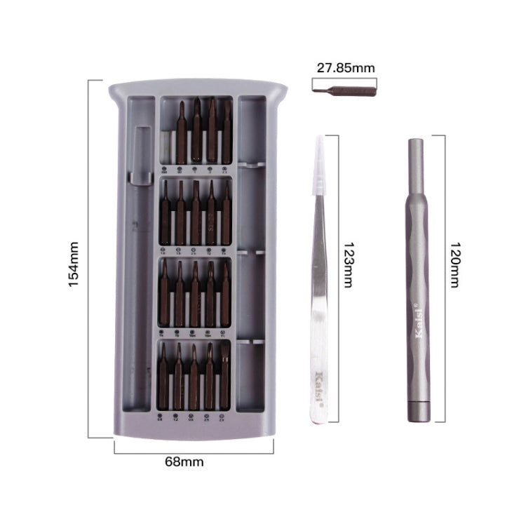 Kaisi K-3022A 22 in1 High Precision Screwdriver Set Magnetic Screwdriver Bits - Screwdriver Set by Kaisi | Online Shopping South Africa | PMC Jewellery