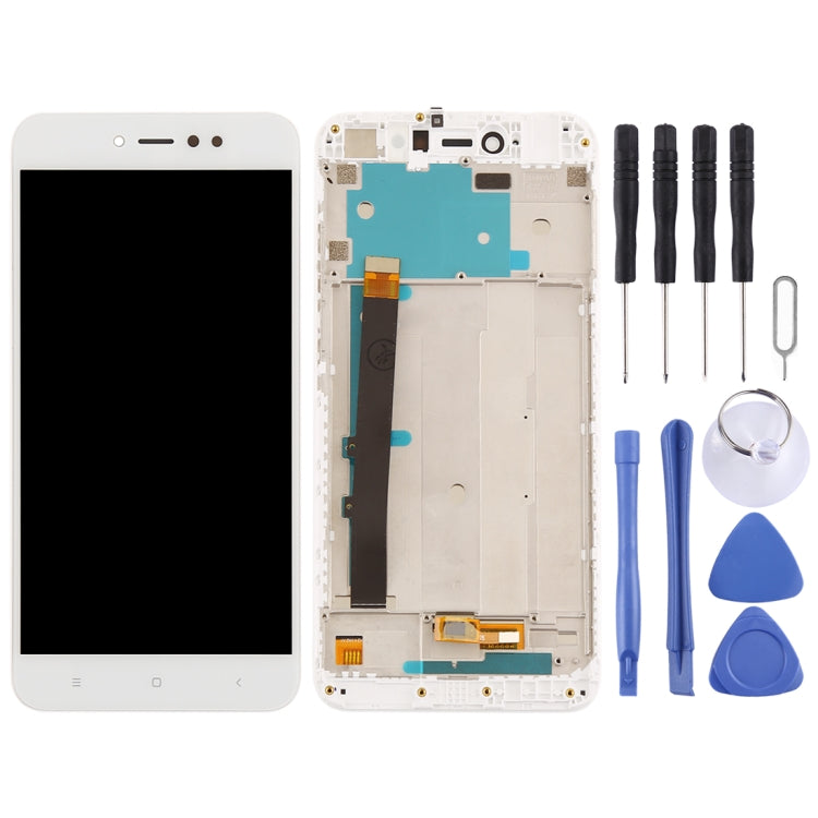 TFT LCD Screen for Xiaomi Redmi Note 5A Prime / Remdi Y1 Digitizer Full Assembly with Frame(White) - LCD Screen by PMC Jewellery | Online Shopping South Africa | PMC Jewellery