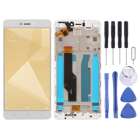 TFT LCD Screen for Xiaomi Redmi Note 4X Digitizer Full Assembly with Frame(White) - LCD Screen by PMC Jewellery | Online Shopping South Africa | PMC Jewellery