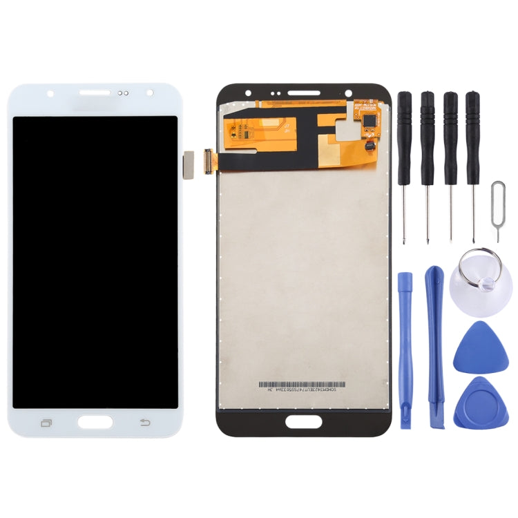 TFT Material LCD Screen and Digitizer Full Assembly for Galaxy J7 (2015) / J700F, J700F/DS, J700H/DS, J700M, J700M/DS, J700T, J700P(White) - LCD Screen by PMC Jewellery | Online Shopping South Africa | PMC Jewellery
