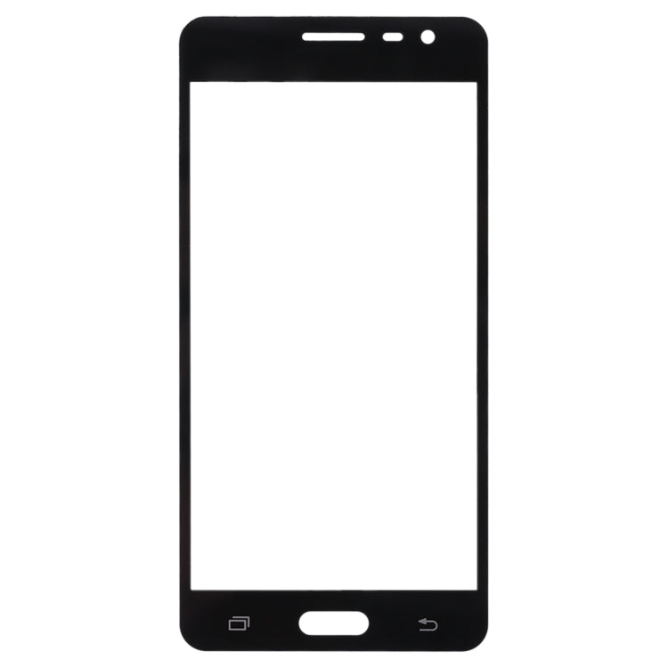 For Samsung Galaxy J3 Pro / J3110 10pcs Front Screen Outer Glass Lens (Black) - Outer Glass Lens by PMC Jewellery | Online Shopping South Africa | PMC Jewellery