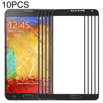 For Samsung Galaxy Note III / N9000 10pcs Front Screen Outer Glass Lens (Black) - Outer Glass Lens by PMC Jewellery | Online Shopping South Africa | PMC Jewellery