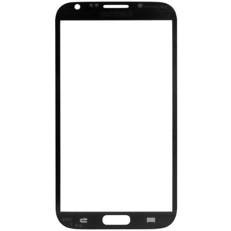 For Samsung Galaxy Note II / N7100 10pcs Front Screen Outer Glass Lens (Black) - Outer Glass Lens by PMC Jewellery | Online Shopping South Africa | PMC Jewellery