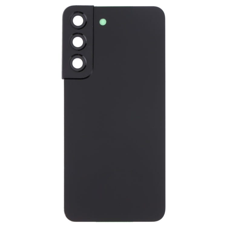 For Samsung Galaxy S22 5G SM-S901B Battery Back Cover with Camera Lens Cover (Black) - Back Cover by PMC Jewellery | Online Shopping South Africa | PMC Jewellery