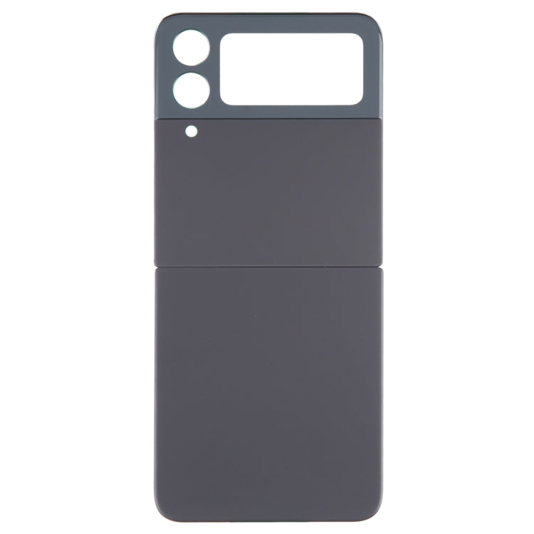 For Samsung Galaxy Z Flip4 SM-F721B Battery Back Cover with Camera Lens Cover(Black) - Back Cover by PMC Jewellery | Online Shopping South Africa | PMC Jewellery