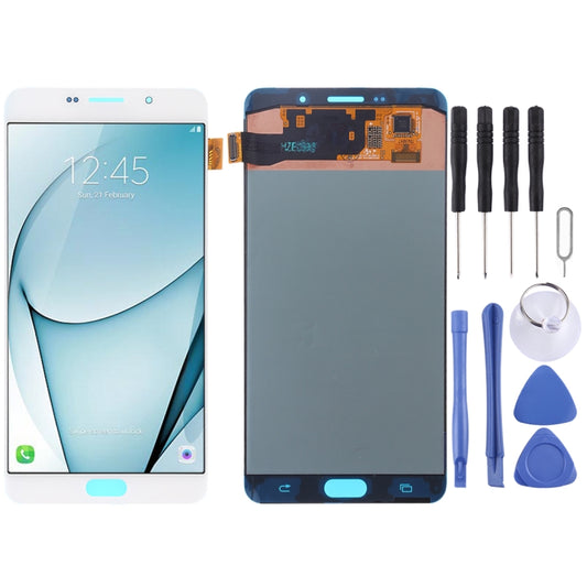 Original Super AMOLED LCD Screen for Galaxy A9 Pro (2016) / A910F Digitizer Full Assembly (White) - LCD Screen by PMC Jewellery | Online Shopping South Africa | PMC Jewellery