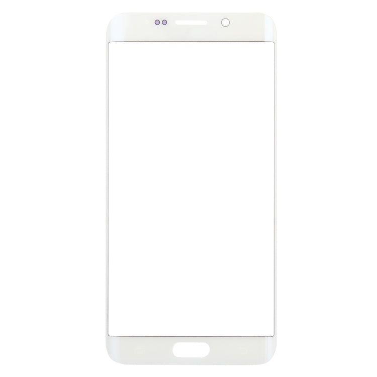 For Galaxy S6 Edge+ / G928 Front Screen Outer Glass Lens (White) - Outer Glass Lens by PMC Jewellery | Online Shopping South Africa | PMC Jewellery