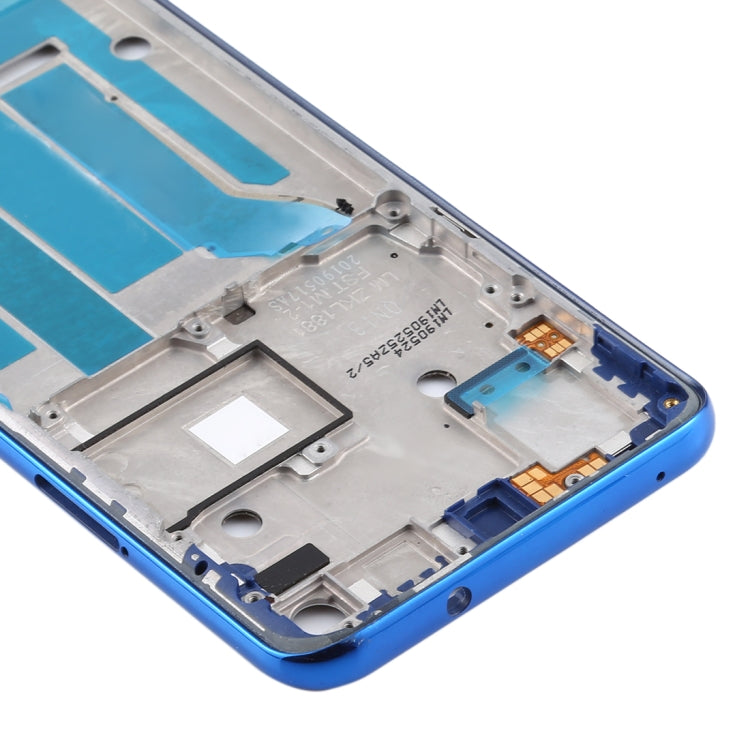 Front Housing LCD Frame Bezel Plate for Motorola Moto One Vision(Blue) - Frame Bezel Plate by PMC Jewellery | Online Shopping South Africa | PMC Jewellery