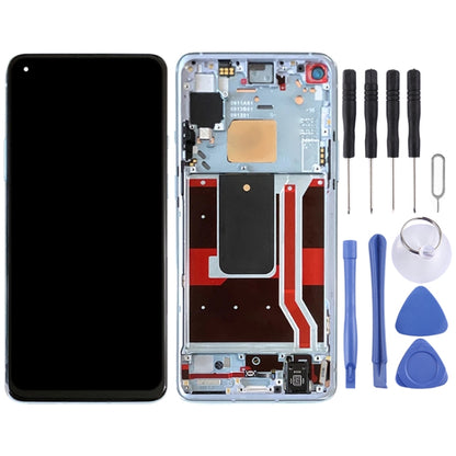 For OnePlus 8T (5G) KB2001 KB2000 KB2003 Digitizer Full Assembly With Frame OEM LCD Screen (Blue) - LCD Screen by PMC Jewellery | Online Shopping South Africa | PMC Jewellery