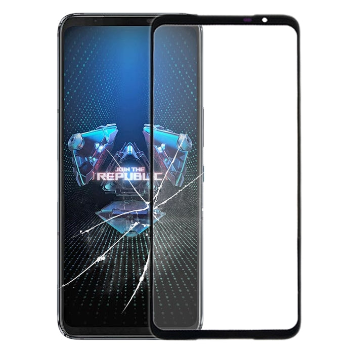 Front Screen Outer Glass Lens for Asus ROG Phone 5 ZS673KS I005DA(Black) - free shipping - PMC TechLife - Order now!