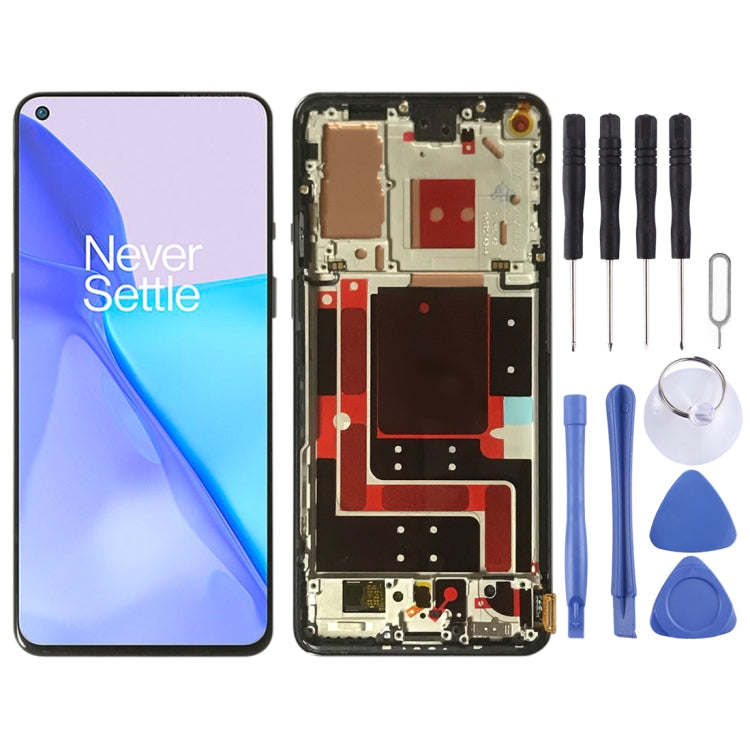 For OnePlus 9 LE2113 LE2111 LE2110 Digitizer Full Assembly With Frame Original LCD Screen (Purple) - free shipping - PMC TechLife - Order now!