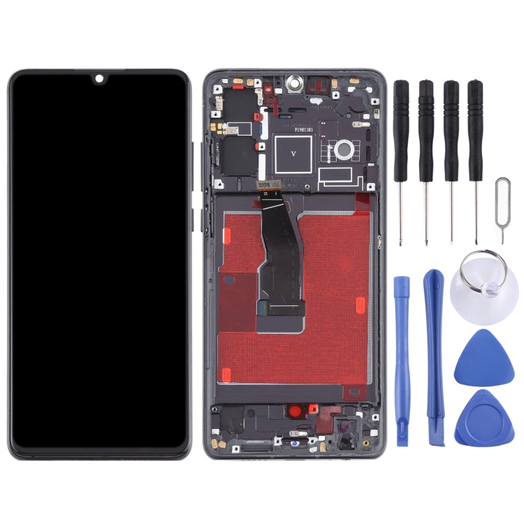 Original OLED LCD Screen for Huawei P30 Digitizer Full Assembly With Frame(Black) - LCD Screen by PMC Jewellery | Online Shopping South Africa | PMC Jewellery