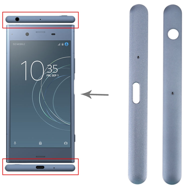 1 Pair Upper and Lower Part Sidebar For Sony Xperia XZ1(Blue) - free shipping - PMC TechLife - Order now!
