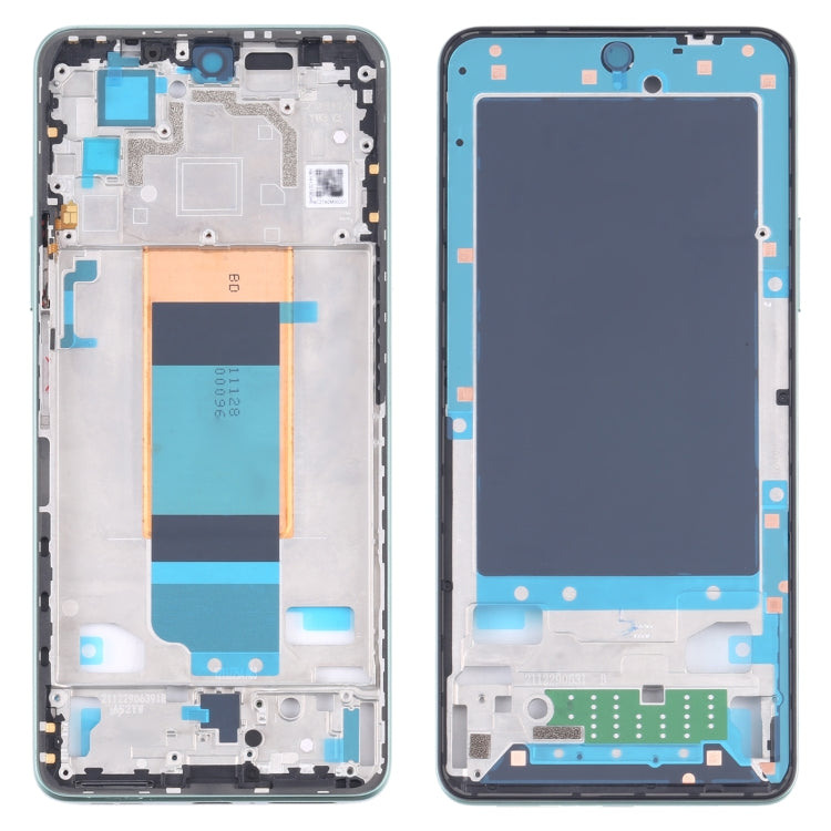 Front Housing LCD Frame Bezel Plate for Xiaomi Redmi K40S / Poco F4(Green) - Frame Bezel Plate by PMC Jewellery | Online Shopping South Africa | PMC Jewellery