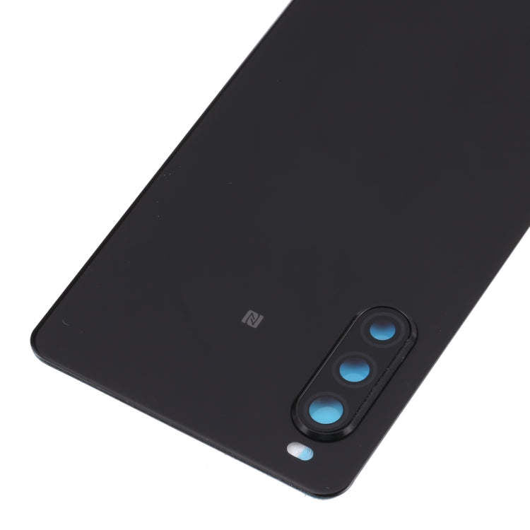 Original Battery Back Cover with Fingerprint for Sony Xperia 10 II(Black) - Back Cover by PMC TechLife | Online Shopping South Africa | PMC TechLife