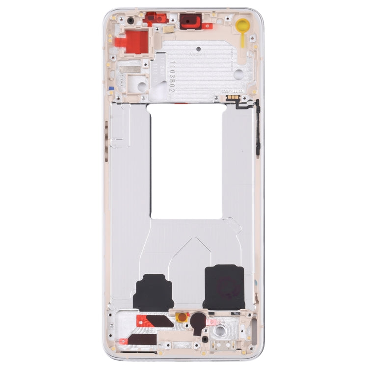 For OPPO Reno7 5G China PFJM10 Original Front Housing LCD Frame Bezel Plate (Gold) - Frame Bezel Plate by PMC Jewellery | Online Shopping South Africa | PMC Jewellery