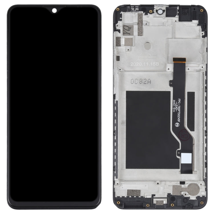 OEM LCD Screen For ZTE Blade A7S 2020 A7020 Digitizer Full Assembly with Frame (Black) - For ZTE by PMC Jewellery | Online Shopping South Africa | PMC Jewellery