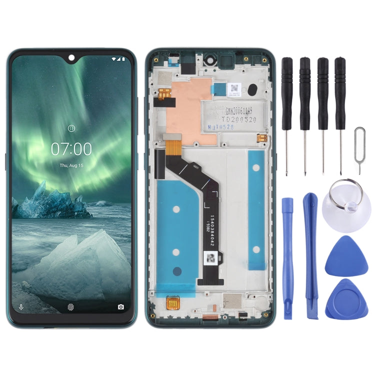 Original LCD Screen For Nokia 7.2 / 6.2 Digitizer Full Assembly with Frame(Green) - LCD Screen by PMC Jewellery | Online Shopping South Africa | PMC Jewellery