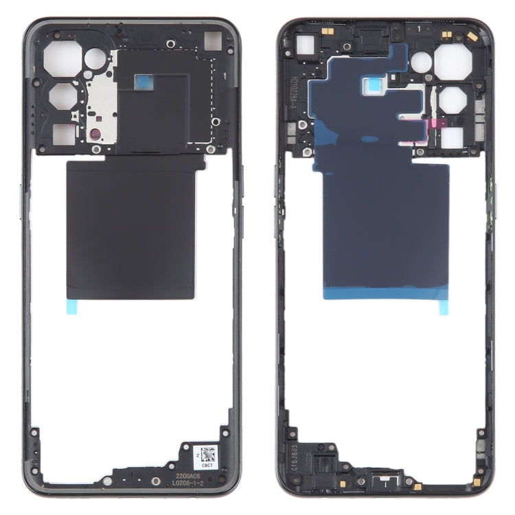 For OPPO Find X3 Lite Original Middle Frame Bezel Plate (Black) - Frame Bezel Plate by PMC Jewellery | Online Shopping South Africa | PMC Jewellery