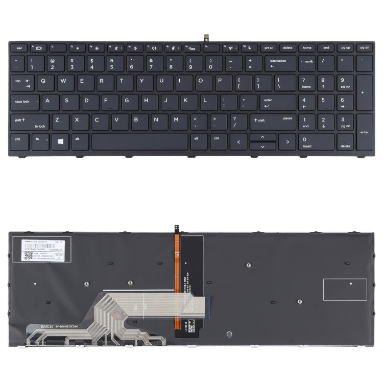 For HP Probook 450 G5 455 G5 470 G5 650 G4 650 G5 US Version Keyboard with Backlight (Black) - Replacement Keyboards by PMC Jewellery | Online Shopping South Africa | PMC Jewellery