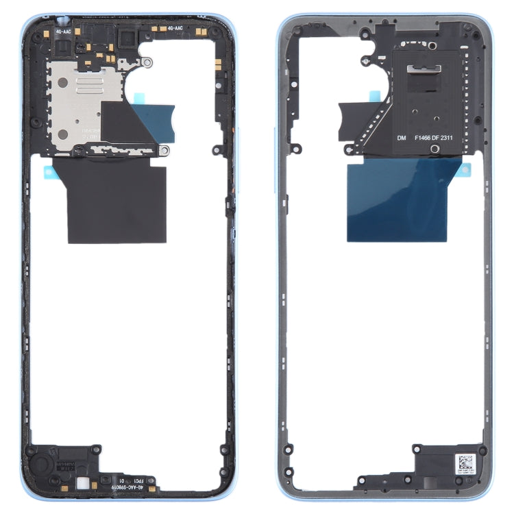 For Xiaomi Redmi 12 4G Original Front Housing LCD Frame Bezel Plate (Blue) - Frame Bezel Plate by PMC Jewellery | Online Shopping South Africa | PMC Jewellery