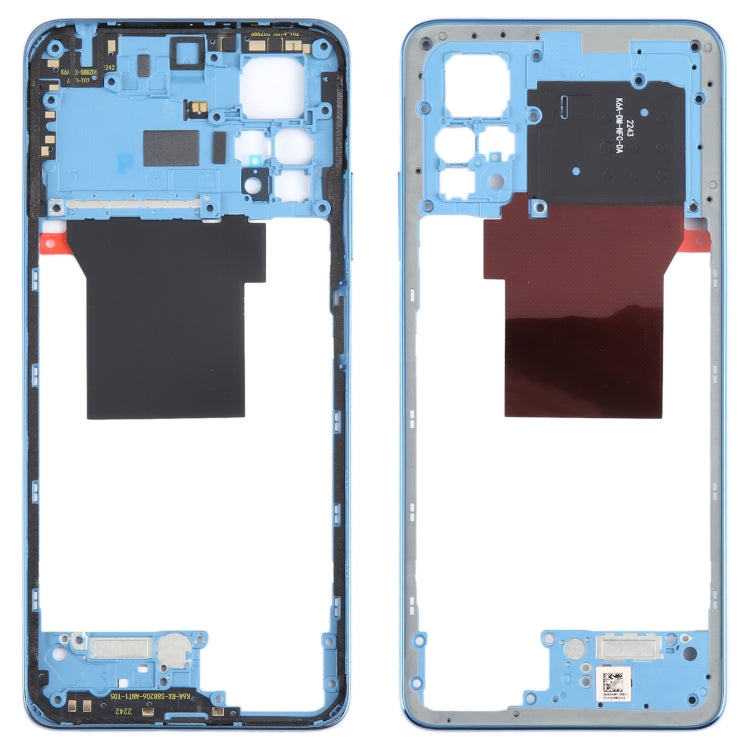 For Xiaomi Redmi Note 12 Pro 4G Original Middle Frame Bezel Plate (Blue) - Frame Bezel Plate by PMC TechLife | Online Shopping South Africa | PMC TechLife