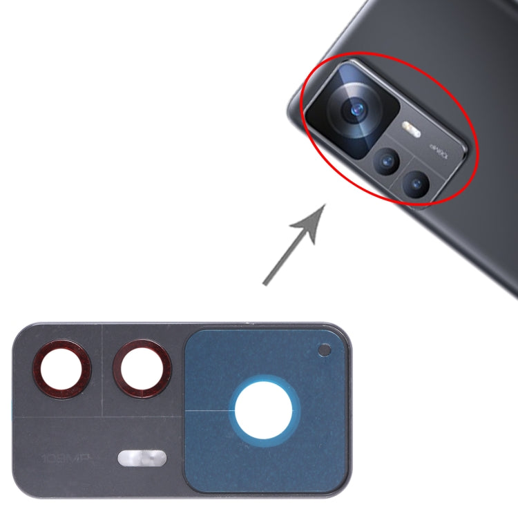Original Back Camera Lens Frame for Xiaomi 12T (Black) - Camera by PMC TechLife | Online Shopping South Africa | PMC TechLife | Buy Now Pay Later Mobicred