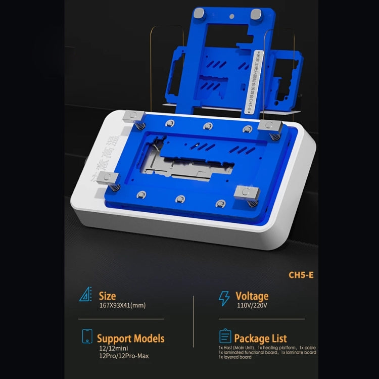 MiJing CH5 Motherboard Heater Preheater Layering Welding Platform for iPhone 12 Series, US Plug - Repair Platform by MIJING | Online Shopping South Africa | PMC Jewellery