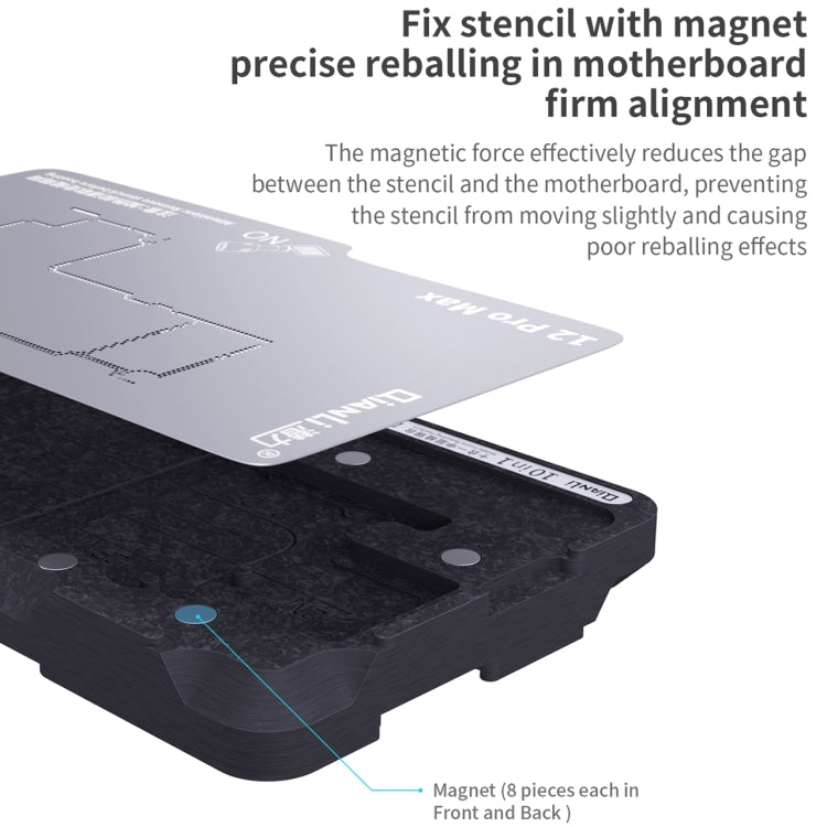 Qianli 10 in 1 Middle Frame Reballing Platform For iPhone X / XS / XS Max / 11 / 11 Pro / 11 Pro Max / 12 / 12 Pro / 12 mini / 12 Pro Max - Repair Platform by PMC Jewellery | Online Shopping South Africa | PMC Jewellery