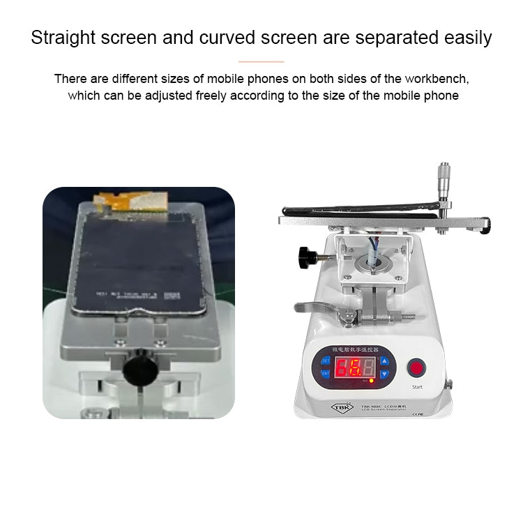 TBK 988C LCD Rotary Separator Middle Frame Remover - free shipping - PMC TechLife - Order now!