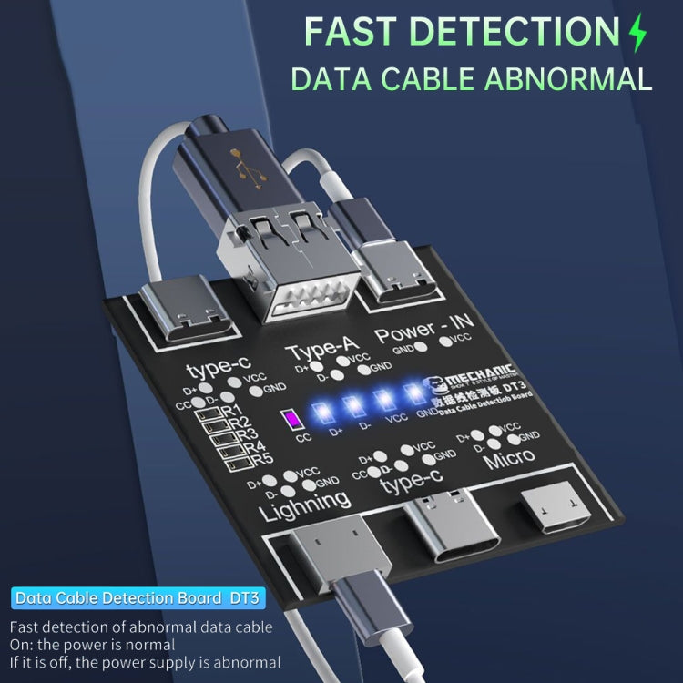 MECHANIC DT3 USB Data Cable Detection Board Short Circuit On-Off Switching Tester - Test Tools by MECHANIC | Online Shopping South Africa | PMC Jewellery | Buy Now Pay Later Mobicred