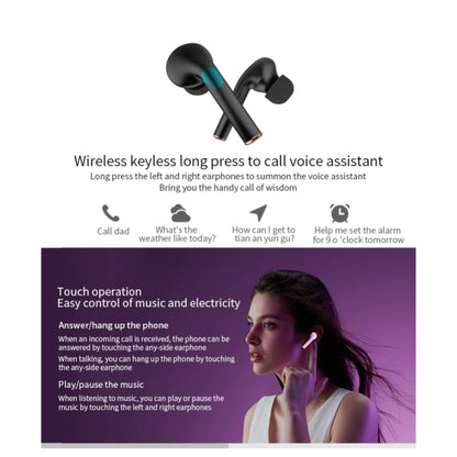 J3 Pro TWS Hifi Wireless Bluetooth 5.2 Earphone LED Display Waterproof Sports Gaming Headset Noise Earbuds(Black) - TWS Earphone by PMC Jewellery | Online Shopping South Africa | PMC Jewellery