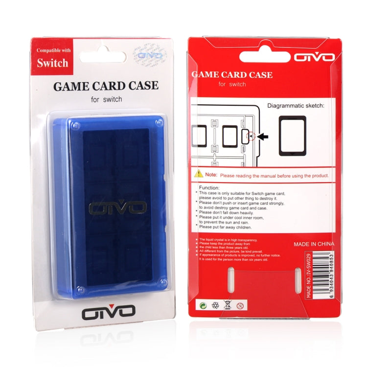 OIVO IV-SW029 24in1 Game Memory Card Storage Box Card Case Holder For Nintendo Switch(Blue) - Others by OIVO | Online Shopping South Africa | PMC Jewellery