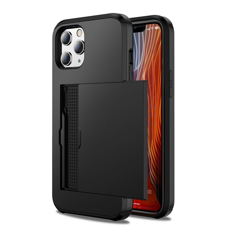 For iPhone 12 / 12 Pro Shockproof Rugged Armor Protective Case with Card Slot(Dark Blue) - free shipping - PMC TechLife - Order now!