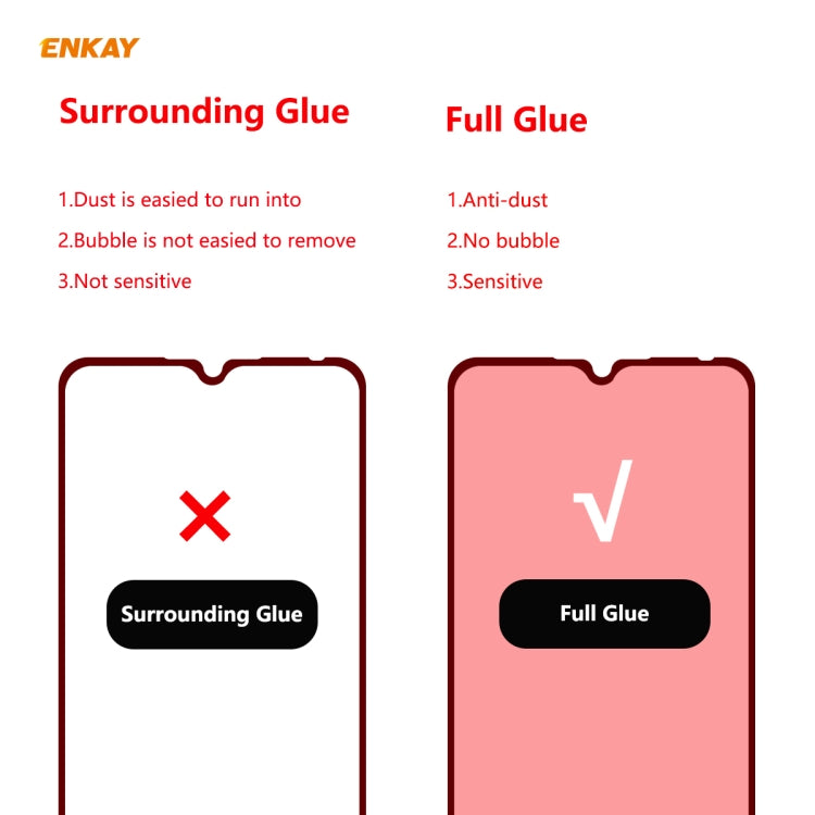 For Redmi 9 / 9A / 9C 10 PCS ENKAY Hat-Prince Full Glue 0.26mm 9H 2.5D Tempered Glass Full Coverage Film -  by ENKAY | Online Shopping South Africa | PMC Jewellery