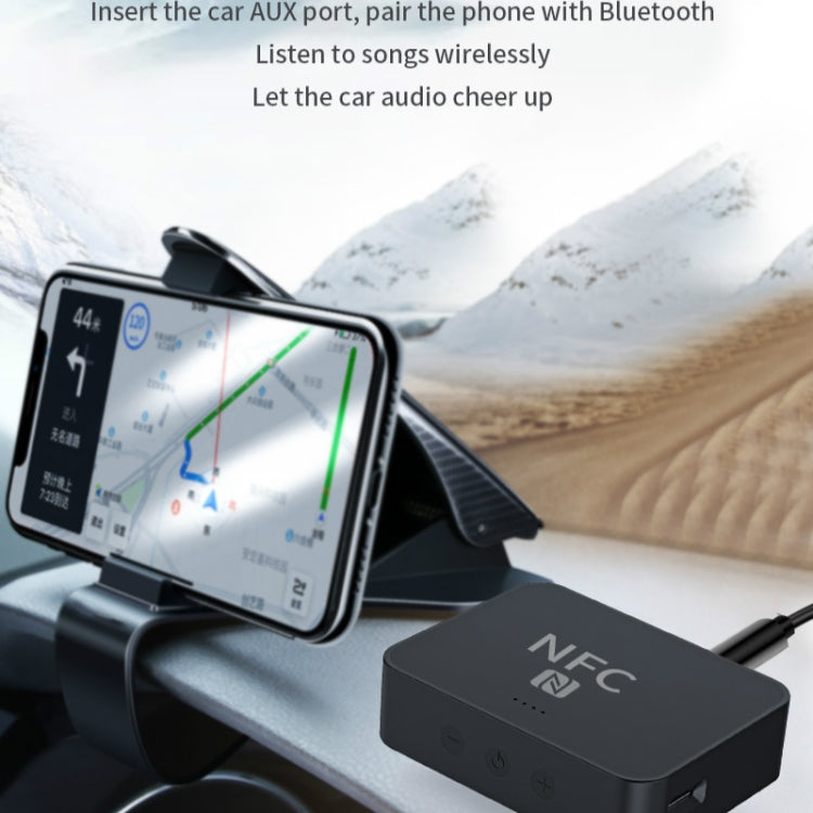 R6 NFC Bluetooth 5.0 Desktop Music Receiver Bluetooth Receiver, Support TF Card - Audio Receiver Transmitter by PMC Jewellery | Online Shopping South Africa | PMC Jewellery