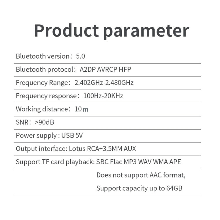 R6 NFC Bluetooth 5.0 Desktop Music Receiver Bluetooth Receiver, Support TF Card - Audio Receiver Transmitter by PMC Jewellery | Online Shopping South Africa | PMC Jewellery