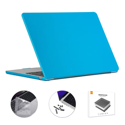 For MacBook Air 13.6 2022 A2681 EU Version ENKAY 3 in 1 Matte Laptop Case with TPU Keyboard Film / Anti-dust Plugs (Baby Blue) - MacBook Air Cases by ENKAY | Online Shopping South Africa | PMC Jewellery